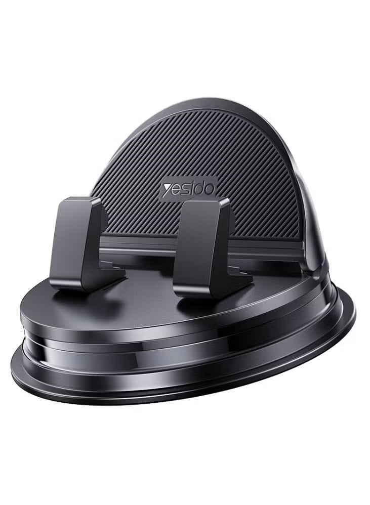 Yesido حامل هاتف السيارة C268 مع قاعدة دوارة 360 درجة، حامل موبايل عالمي قابل للتعديل، قاعدة مستقرة مضادة للانزلاق للاستخدام على لوحة القيادة - أسود - Image 4